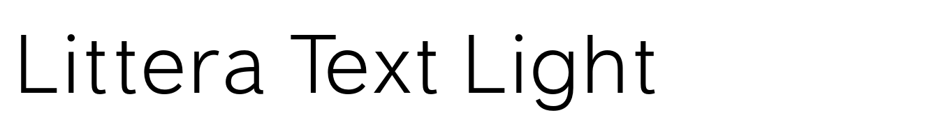 Littera Text Light